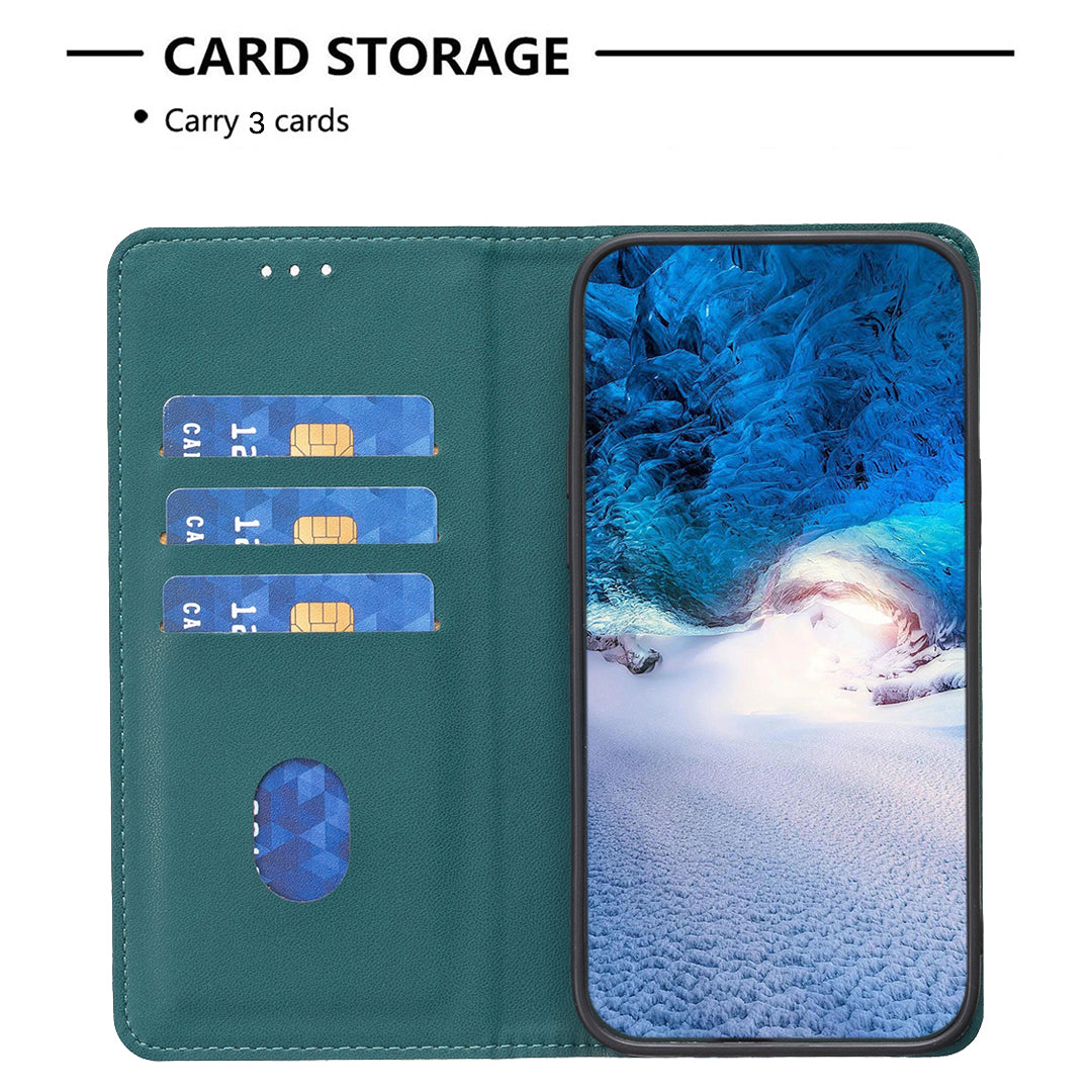BINFEN COLOR BF18 For Google Pixel 9 Pro Case PU Leather Viewing Stand Phone Cover with 3 Card Holder
