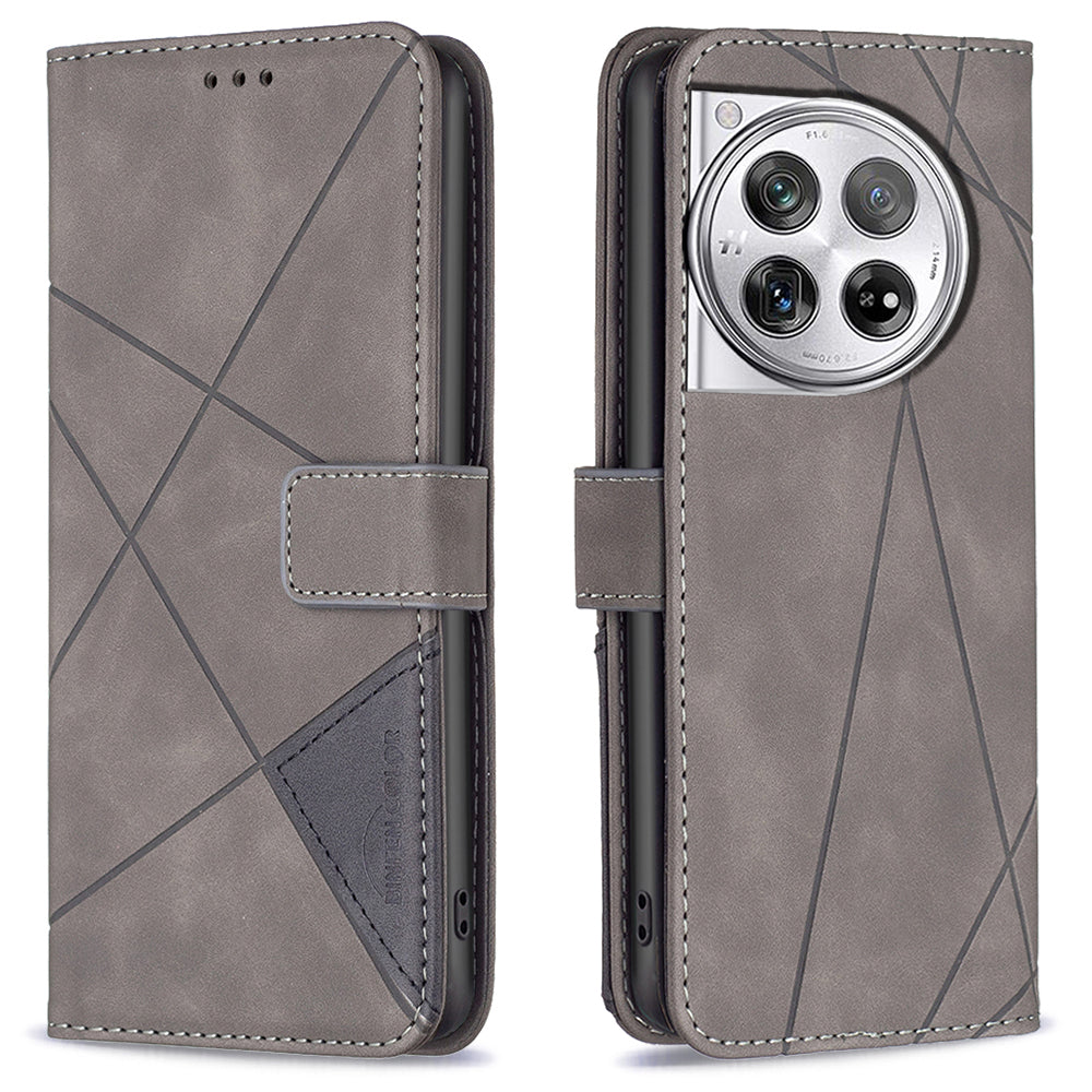 BINFEN COLOR BF05 For OnePlus 12R 5G / Ace 3 5G Case Flip Leather Wallet Phone Cover