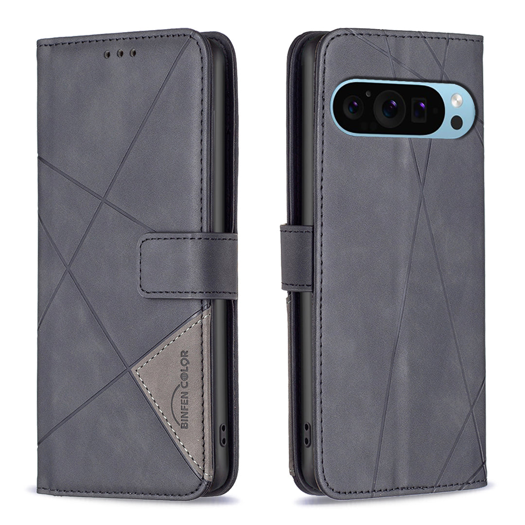 BINFEN COLOR BF05 For Google Pixel 9 Pro Case PU Leather Anti-scratch Phone Wallet Cover