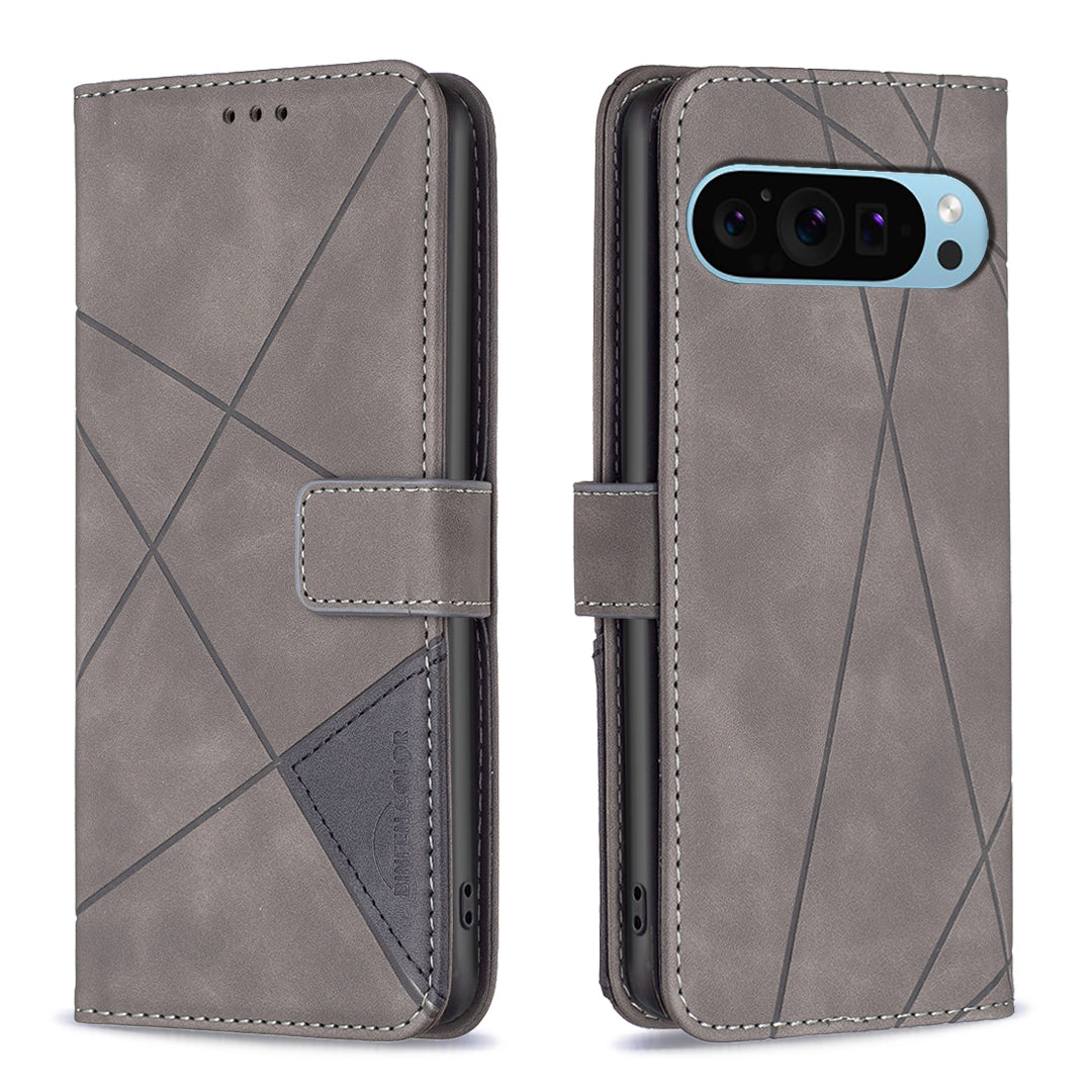 BINFEN COLOR BF05 For Google Pixel 9 Pro Case PU Leather Anti-scratch Phone Wallet Cover