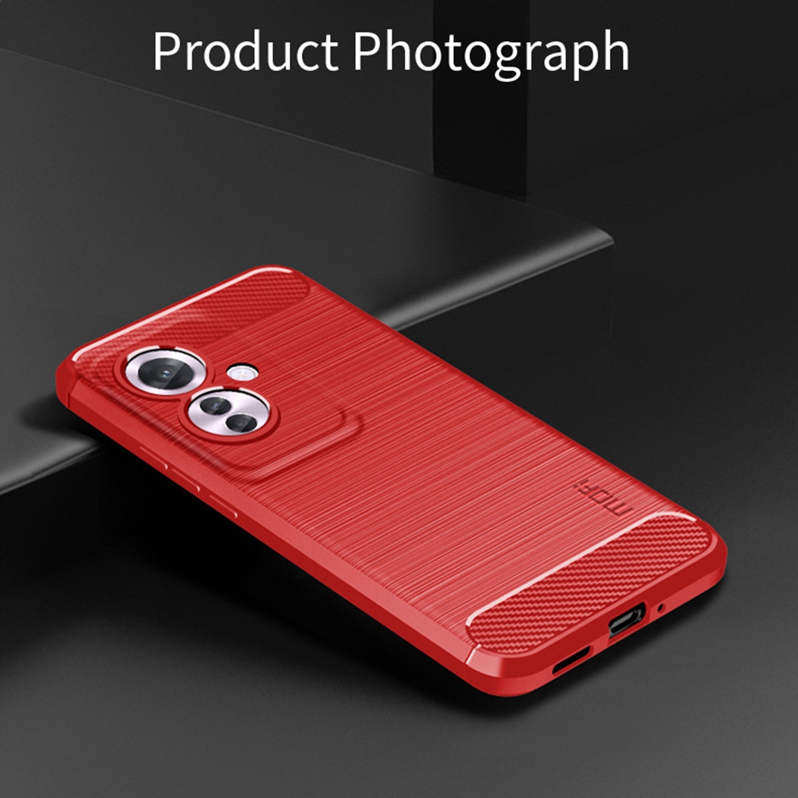 MOFI JK TPU Series-1 For Oppo Reno11 F 5G / F25 Pro 5G Case Brushed TPU Carbon Fiber Design Phone Cover