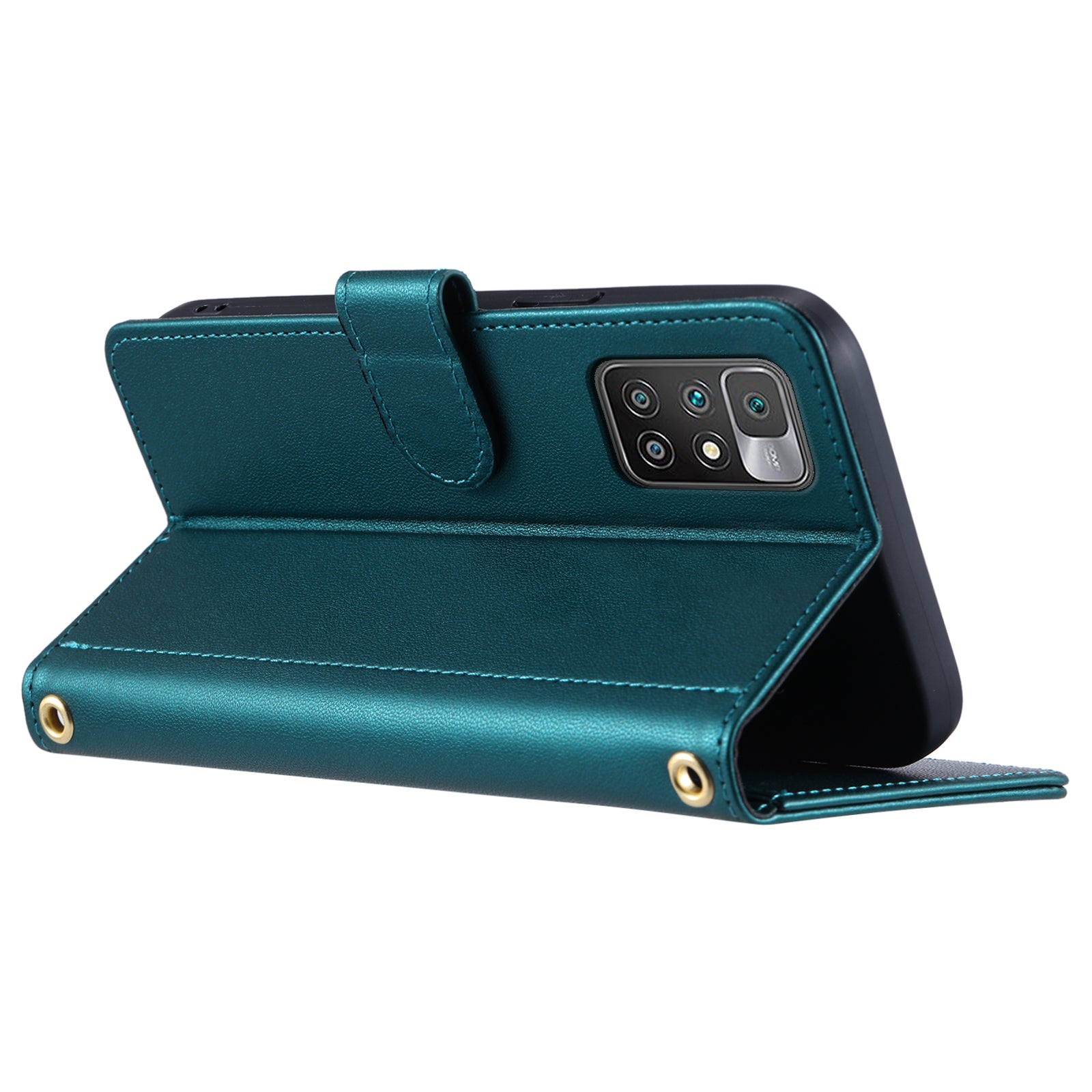 For Xiaomi Redmi 10 4G (2021) / Redmi 10 Prime / Redmi 10 2022 4G / Redmi Note 11 4G (MediaTek) Leather Case with Rhombus Grid Pattern