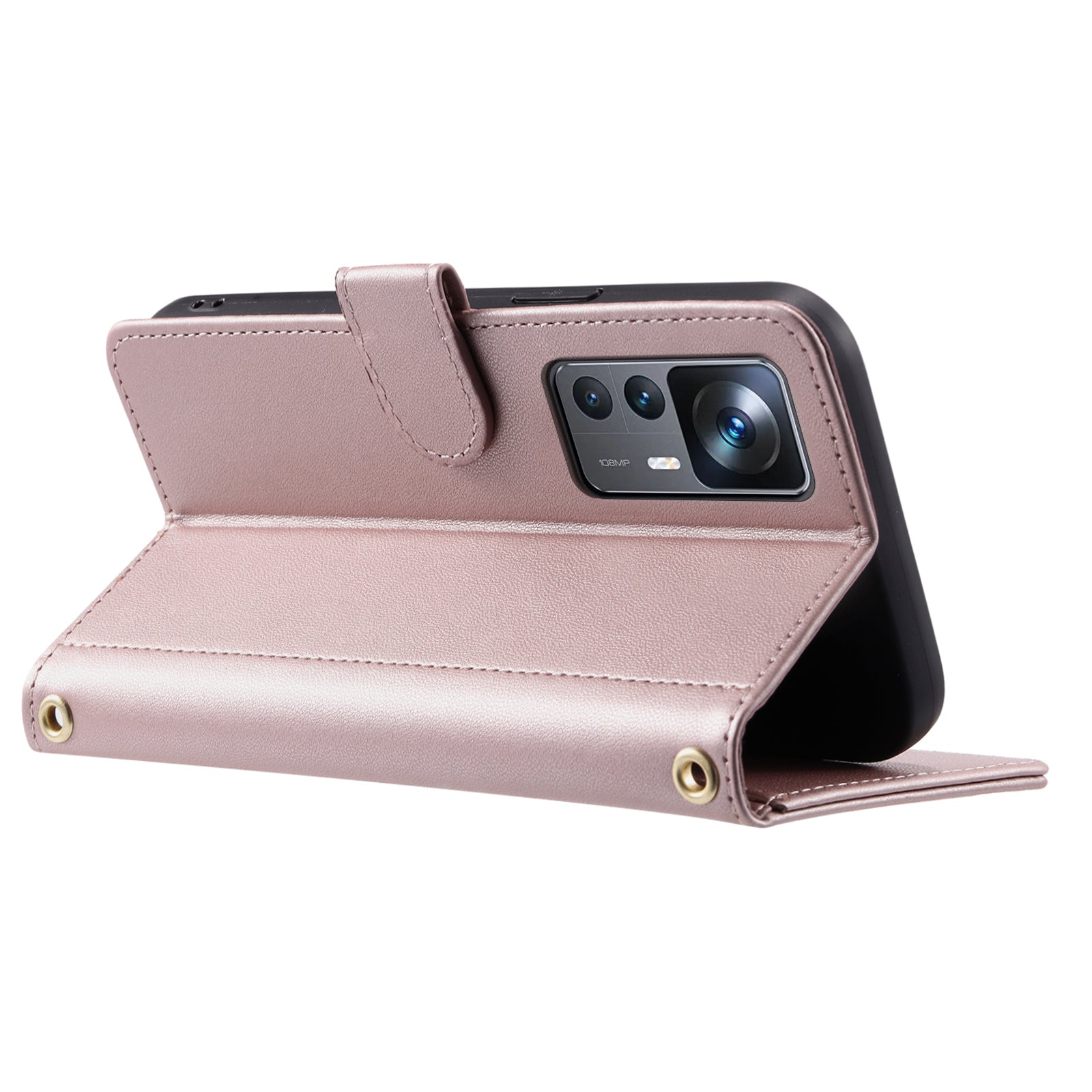 For Xiaomi Redmi K50 Ultra / 12T 5G / 12T Pro 5G Case Rhombus Grid Card Holder Phone Protective Cover