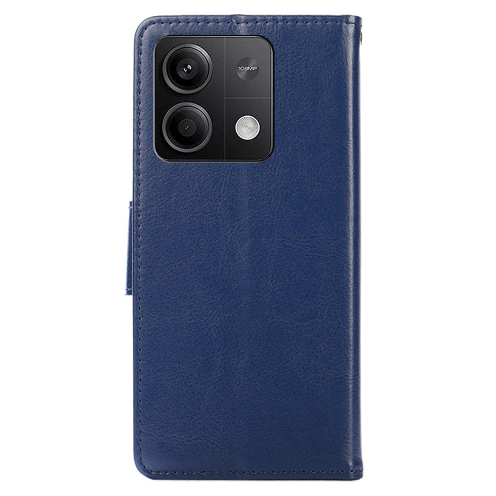 For Xiaomi Redmi Note 13 5G Case PU Leather Full-Body Shockproof Phone Cover