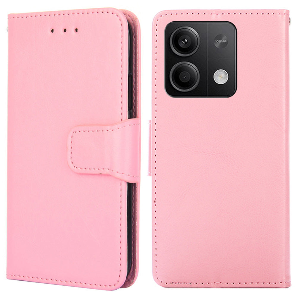For Xiaomi Redmi Note 13 5G Case PU Leather Full-Body Shockproof Phone Cover