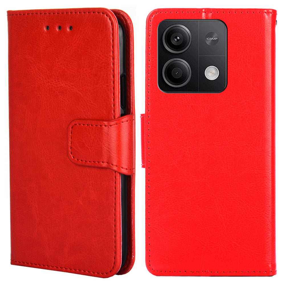 For Xiaomi Redmi Note 13 5G Case PU Leather Full-Body Shockproof Phone Cover