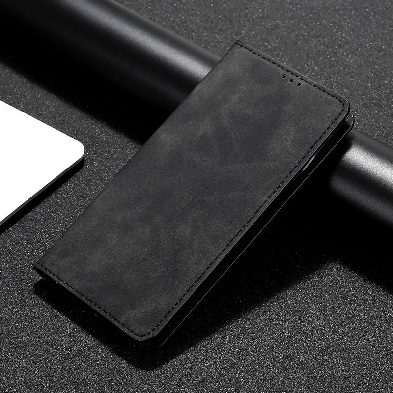 For Xiaomi Redmi Note 13 5G Case PU Leather Card Holder Skin-touch Phone Cover