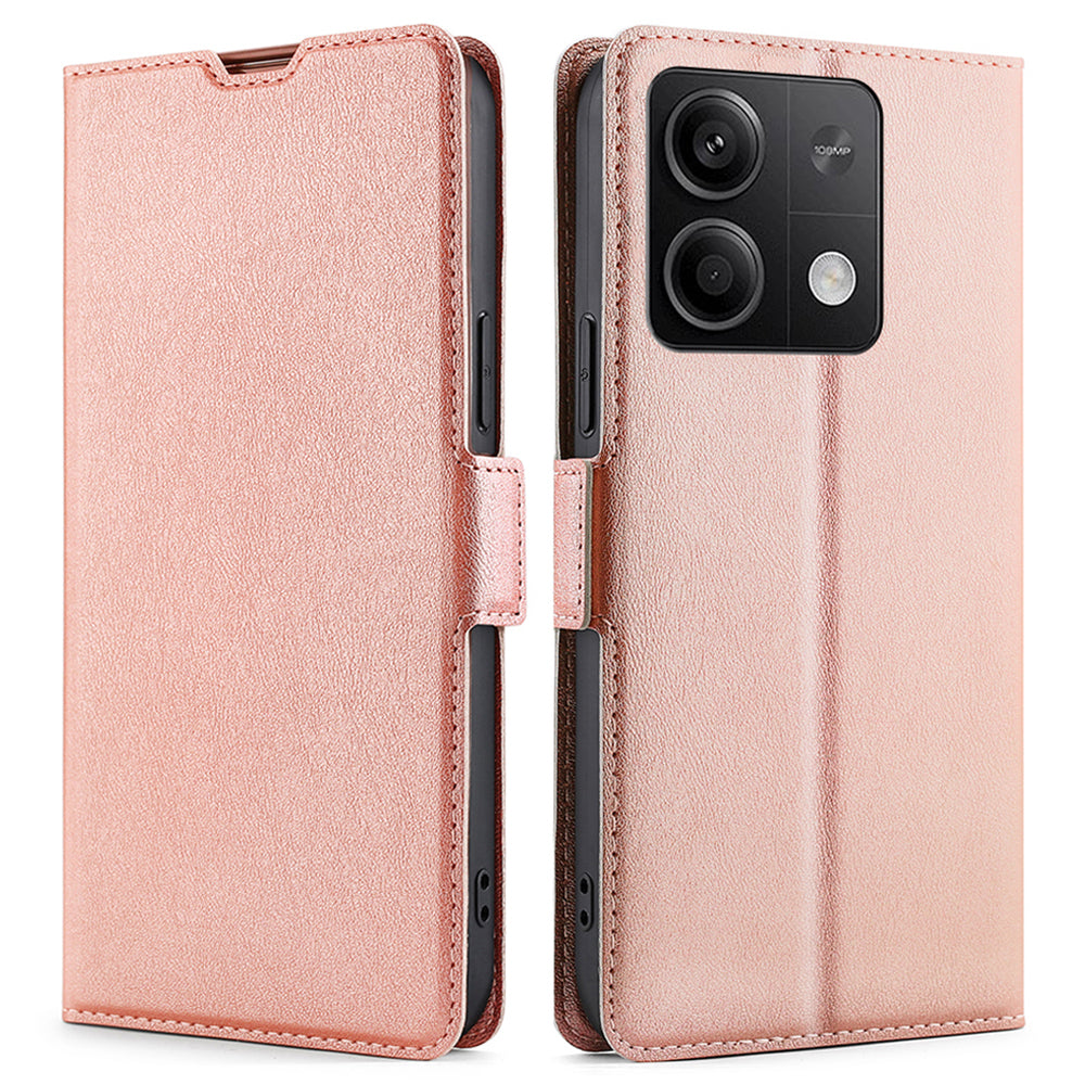 For Xiaomi Redmi Note 13 5G Case Slim PU Leather Shockproof Phone Cover with Card Holder