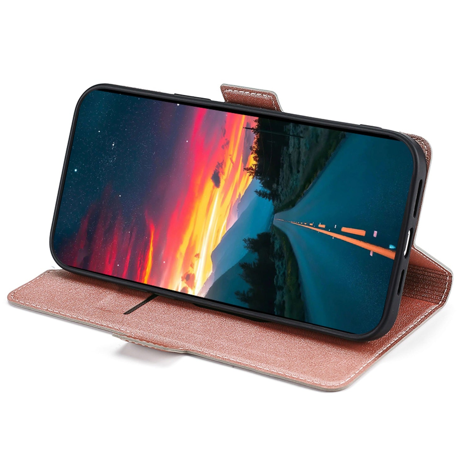 For Xiaomi Redmi Note 13 5G Case Slim PU Leather Shockproof Phone Cover with Card Holder