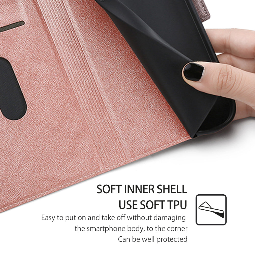 For Xiaomi Redmi Note 13 5G Case Slim PU Leather Shockproof Phone Cover with Card Holder