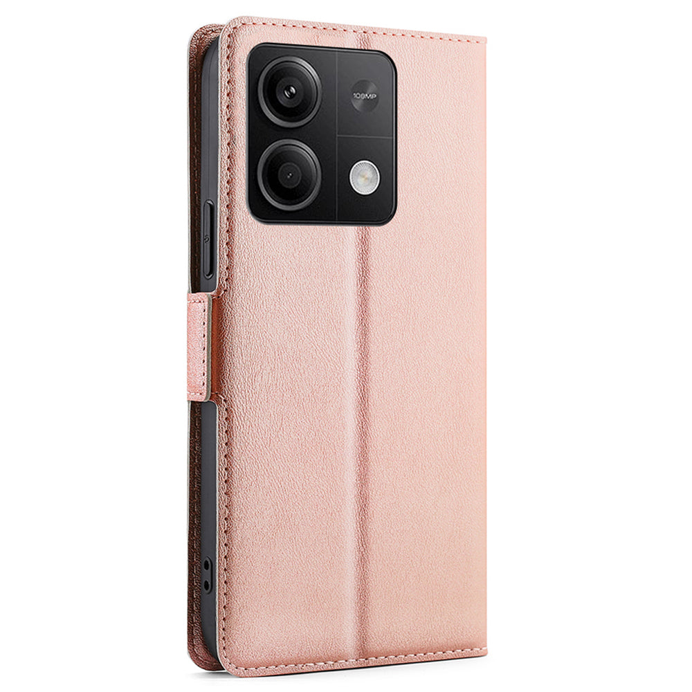 For Xiaomi Redmi Note 13 5G Case Slim PU Leather Shockproof Phone Cover with Card Holder