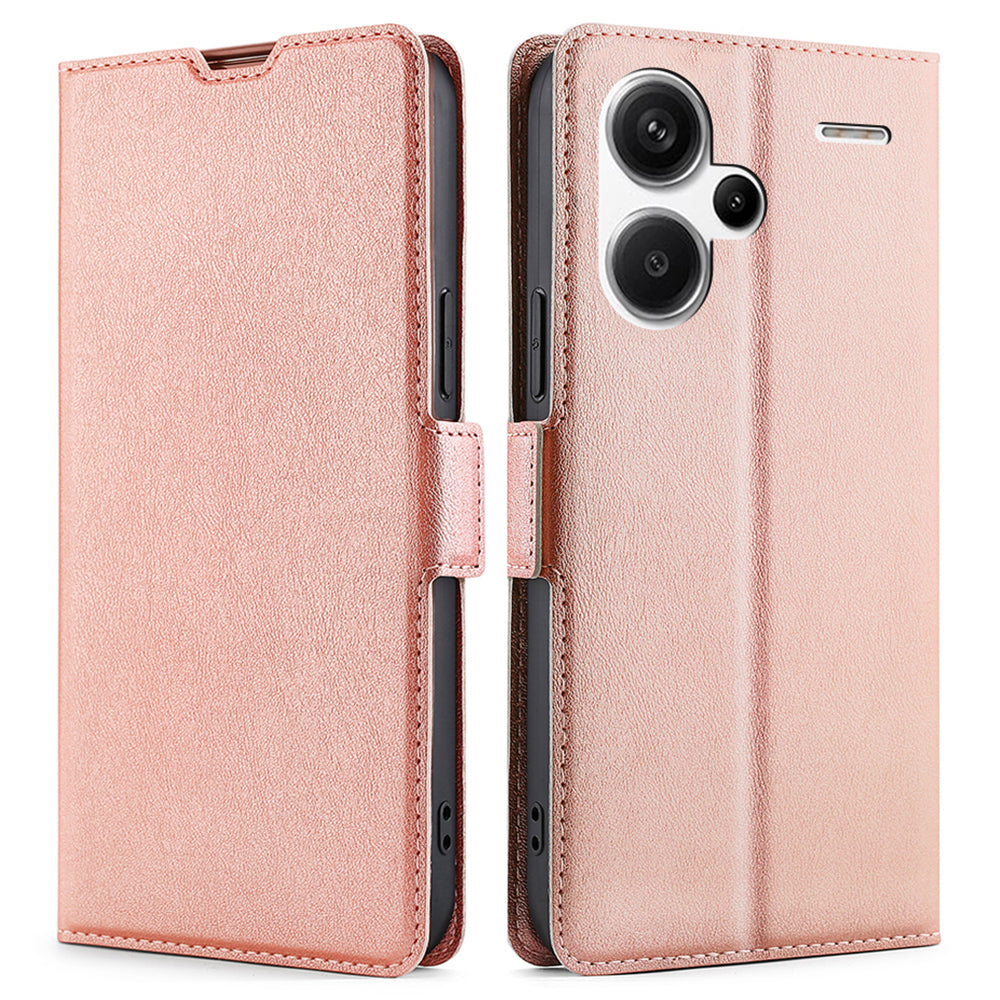 For Xiaomi Redmi Note 13 Pro+ 5G Case Protective TPU Inner Shell PU Leather Phone Cover