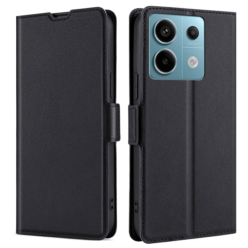 For Xiaomi Redmi Note 13 Pro 5G / Poco X6 5G Protective Case TPU Inner Shell PU Leather Phone Cover