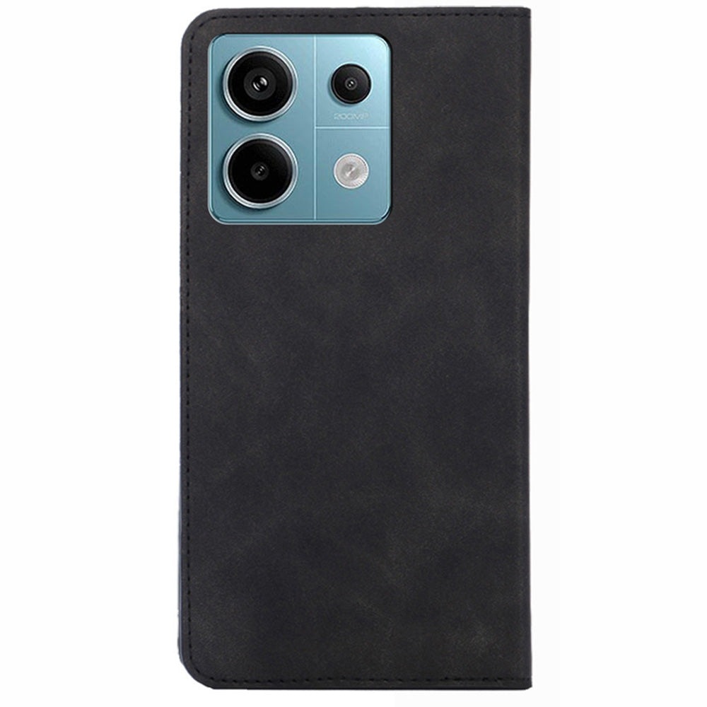 For Xiaomi Redmi Note 13 Pro 5G / Poco X6 5G Case PU Leather Card Holder Skin-touch Phone Cover