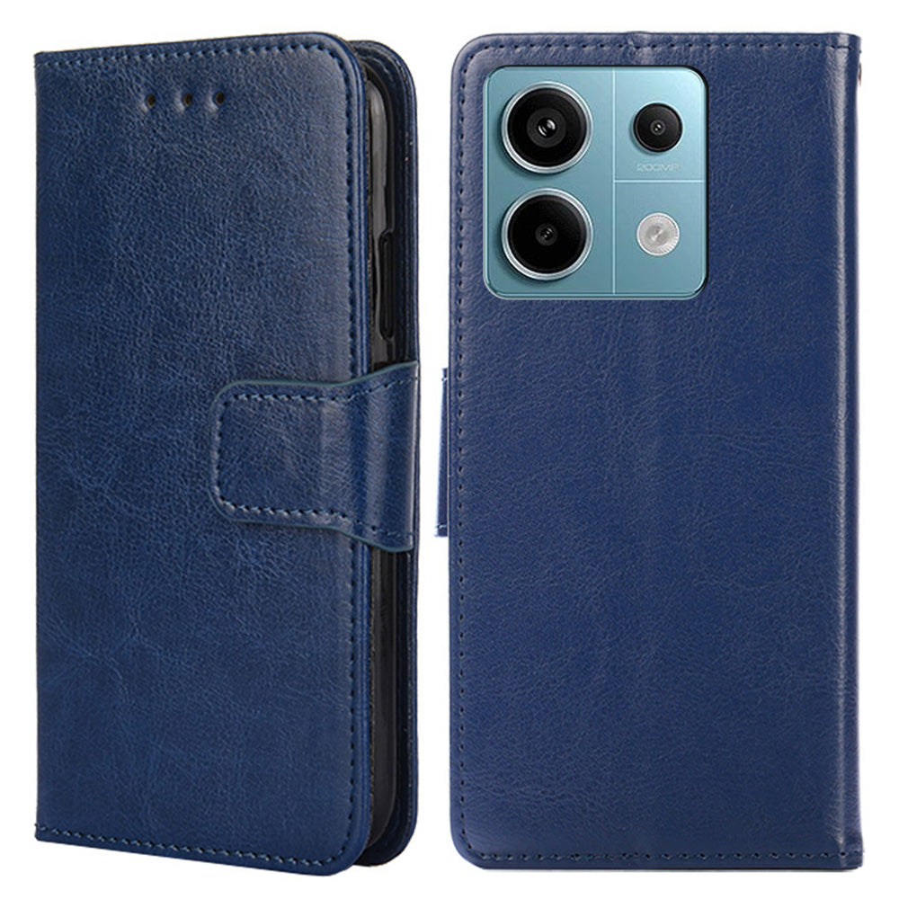For Xiaomi Redmi Note 13 Pro 5G / Poco X6 5G Shockproof Case PU Leather Phone Cover