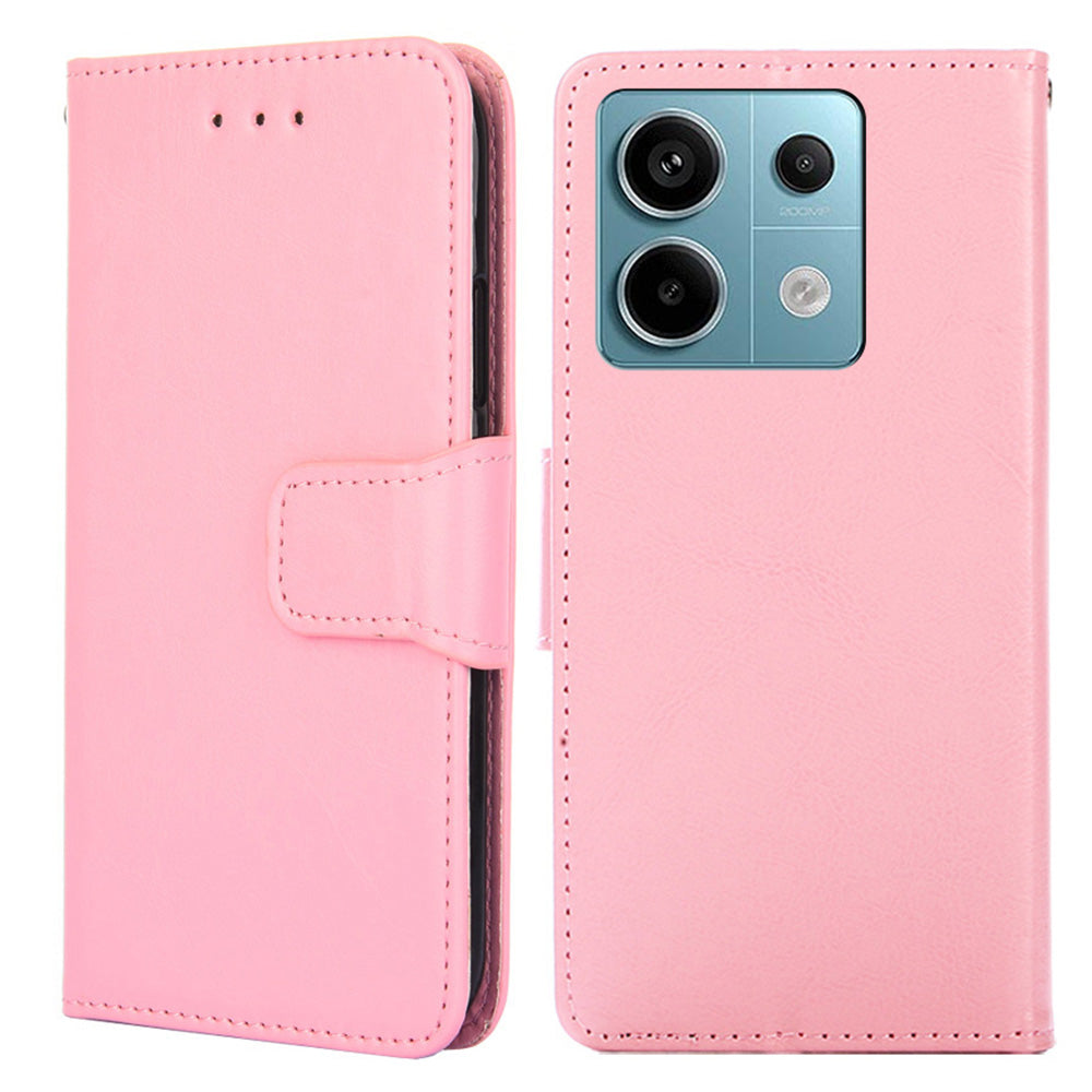 For Xiaomi Redmi Note 13 Pro 5G / Poco X6 5G Shockproof Case PU Leather Phone Cover