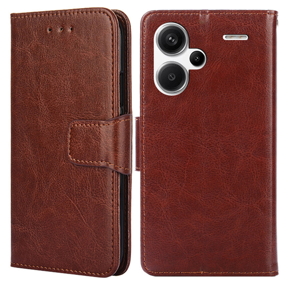 For Xiaomi Redmi Note 13 Pro+ 5G Case PU Leather Shockproof Phone Cover