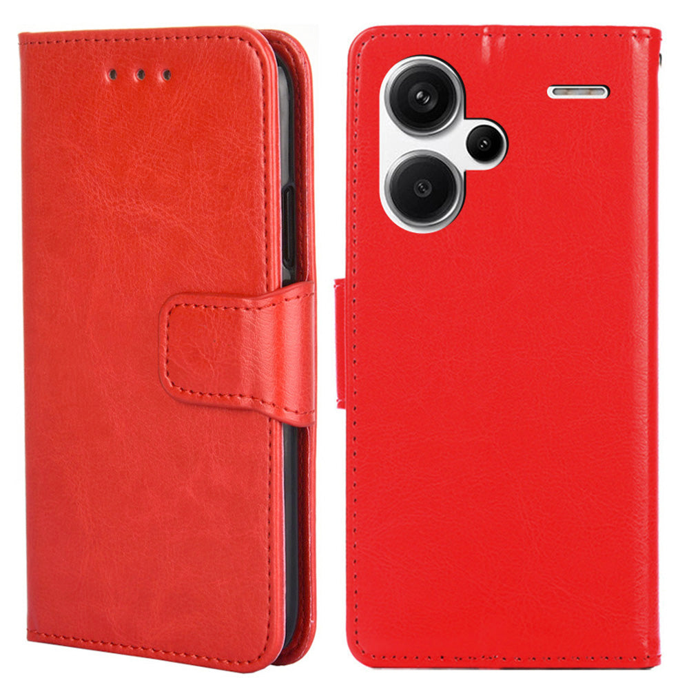 For Xiaomi Redmi Note 13 Pro+ 5G Case PU Leather Shockproof Phone Cover