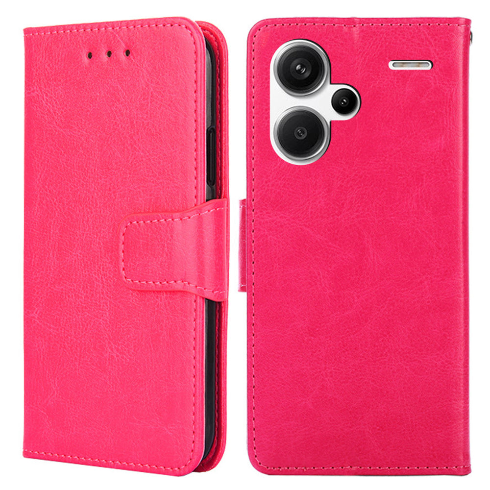 For Xiaomi Redmi Note 13 Pro+ 5G Case PU Leather Shockproof Phone Cover