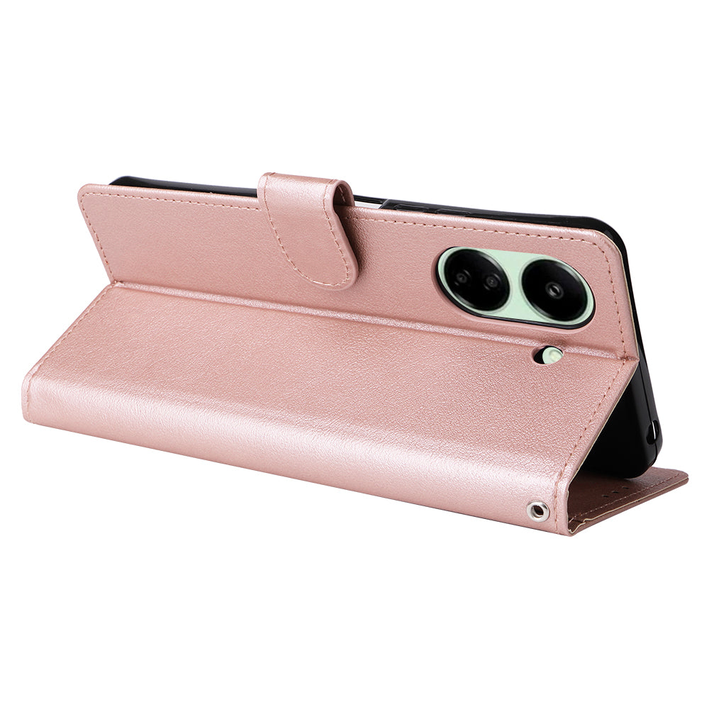 For Xiaomi Redmi 13C 4G / Poco C65 4G Case PU Leather Wallet Phone Cover Magnetic Clasp