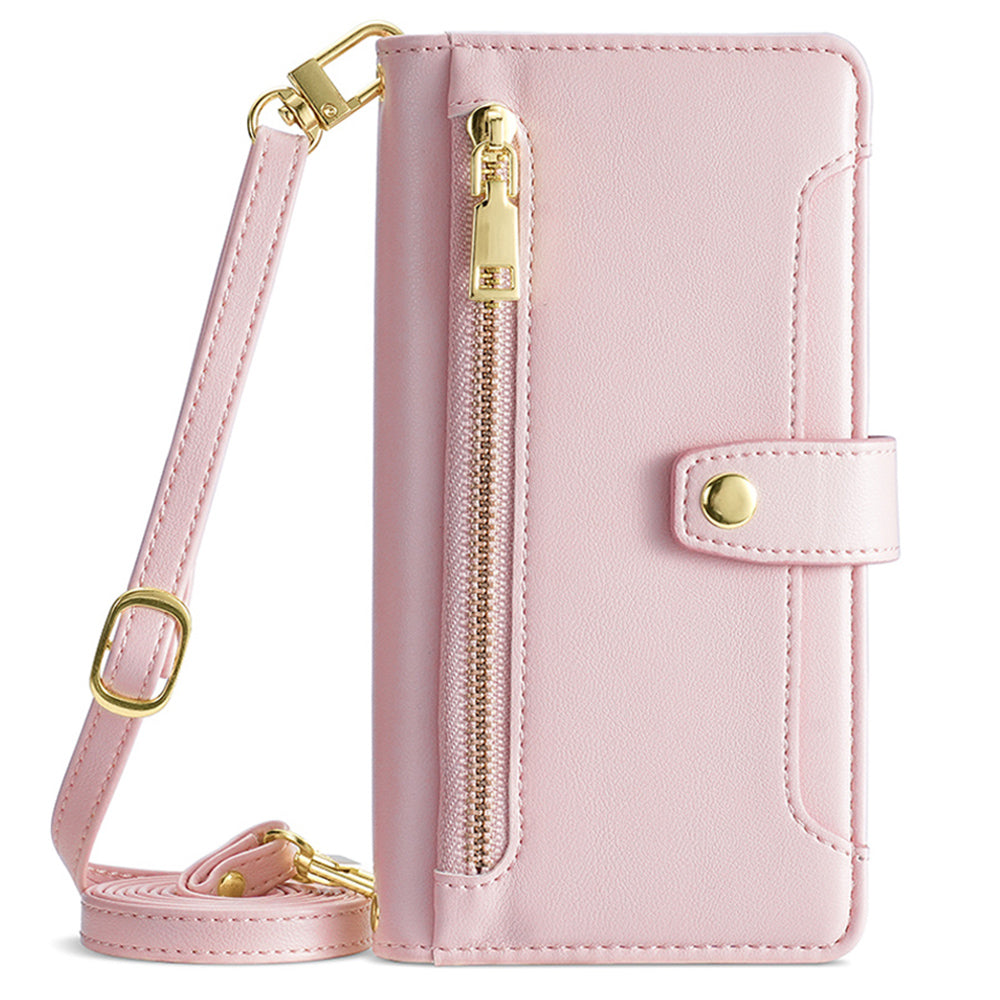 For Huawei nova 12 5G Phone Case Magnetic Leather Stand Cover Drop Protection Cover with 2 Straps
