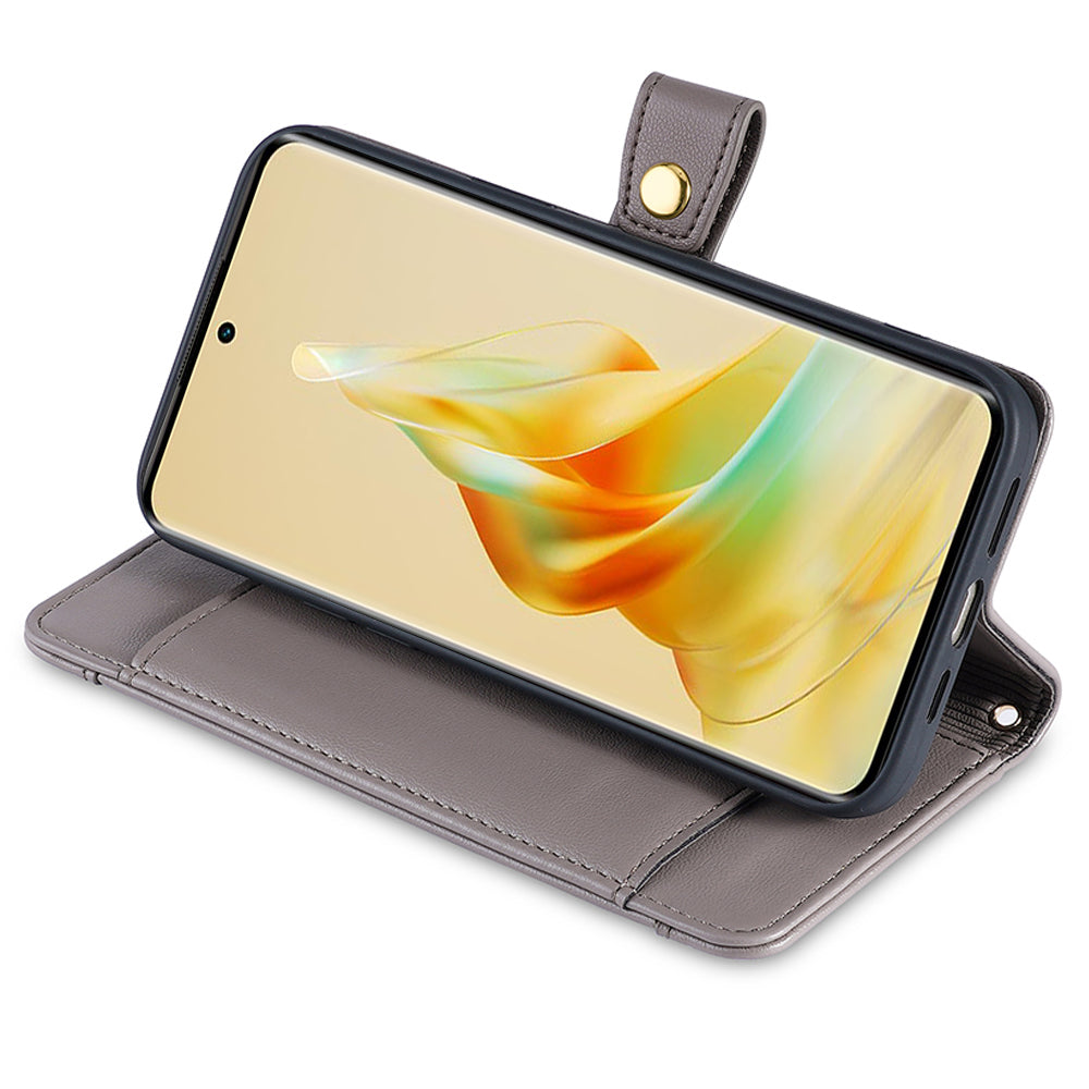 For Oppo Find X7 Ultra Case Zipper Pocket Wallet Leather Card Holder Phone Cover with 2 Straps