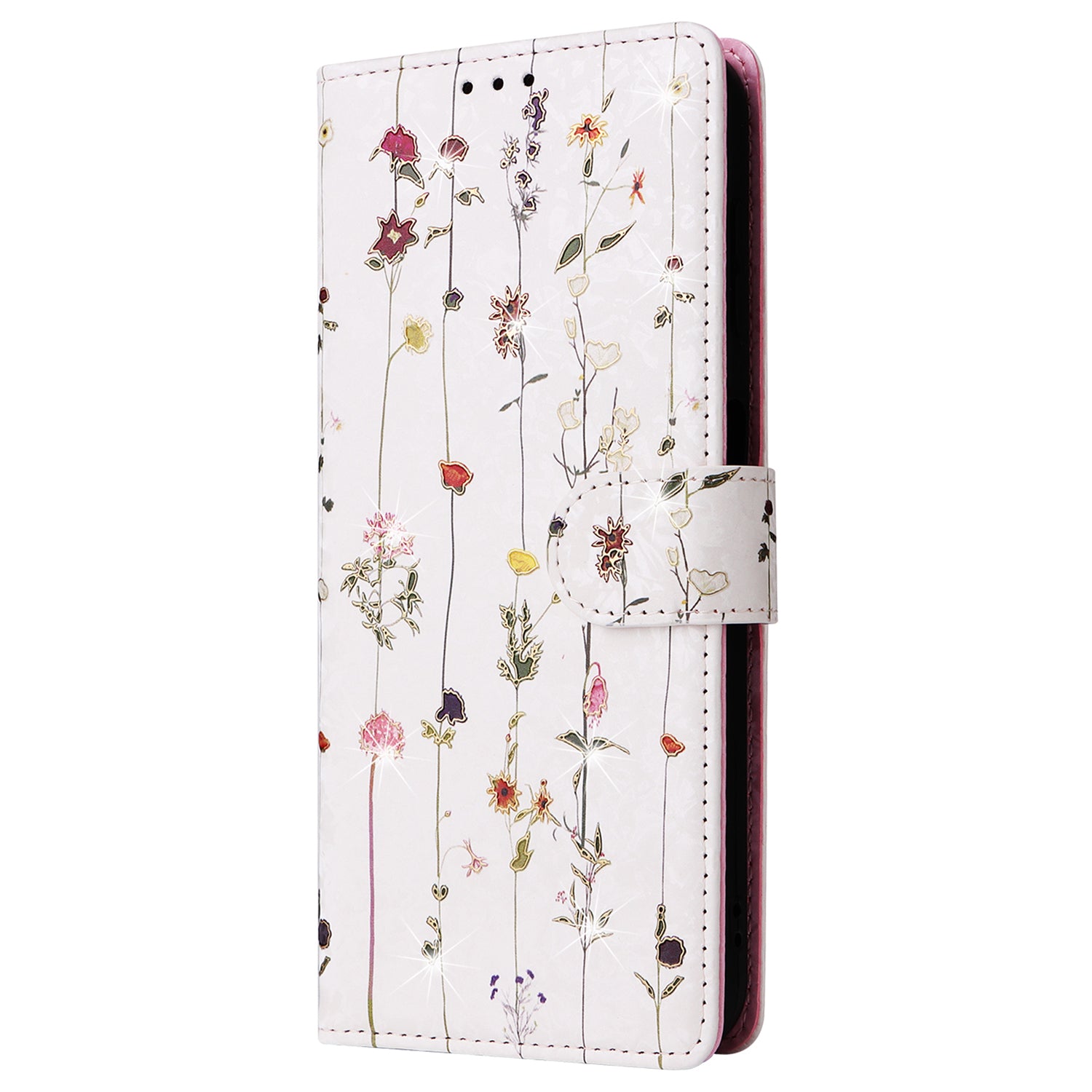 For Samsung Galaxy S24 Case Wallet RFID Blocking Leather Floral Phone Cover