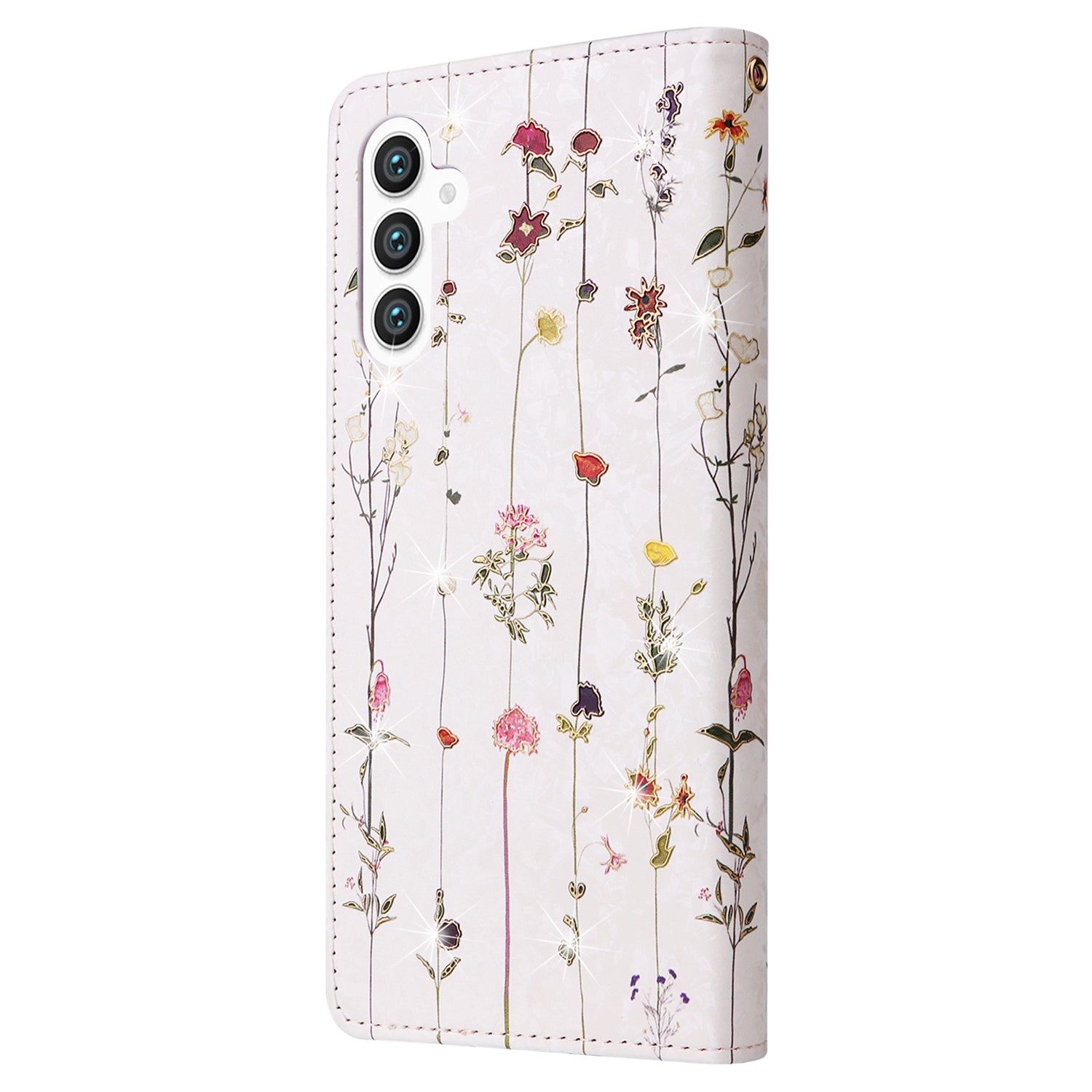 For Samsung Galaxy S24 Case Wallet RFID Blocking Leather Floral Phone Cover