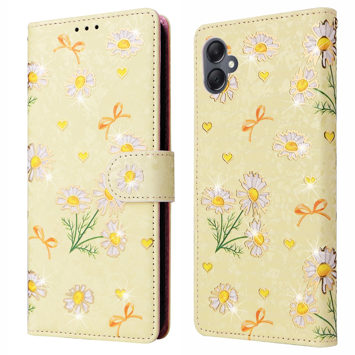 For Samsung Galaxy A05 4G Case RFID Blocking Lacquered Design Leather Flip Phone Cover