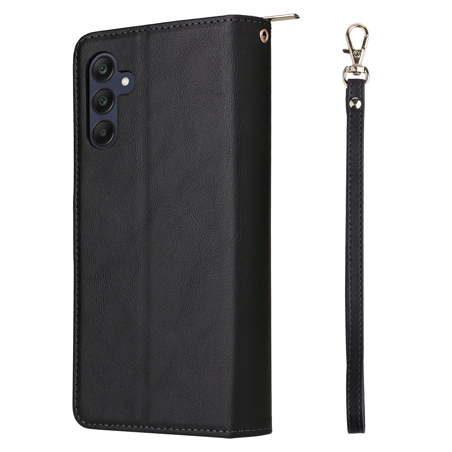 For Samsung Galaxy A25 5G (Global) (161.0 x 76.5 x 8.3mm) Case Card Slots Zipper Wallet Leather Phone Cover