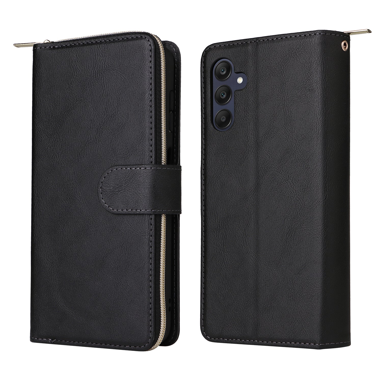 For Samsung Galaxy A25 5G (Global) (161.0 x 76.5 x 8.3mm) Case Card Slots Zipper Wallet Leather Phone Cover