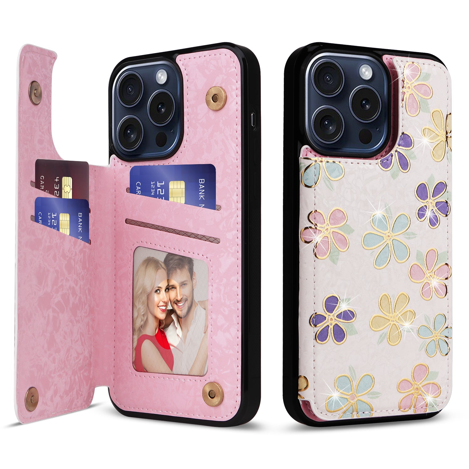 For iPhone 15 Pro Case Kickstand Drop Protection Shockproof Phone Shell