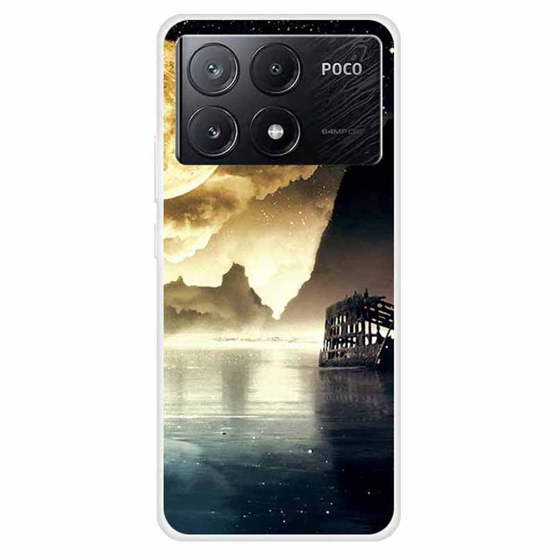 For Xiaomi Poco X6 Pro 5G / Redmi K70E 5G Case Pattern Print Slim TPU Phone Cover
