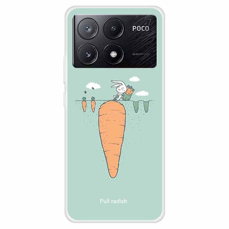 For Xiaomi Poco X6 Pro 5G / Redmi K70E 5G Case Pattern Print Slim TPU Phone Cover