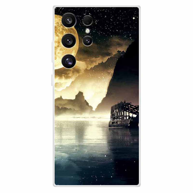 For Samsung Galaxy S24 Ultra Case Pattern Printing TPU Phone Back Cover