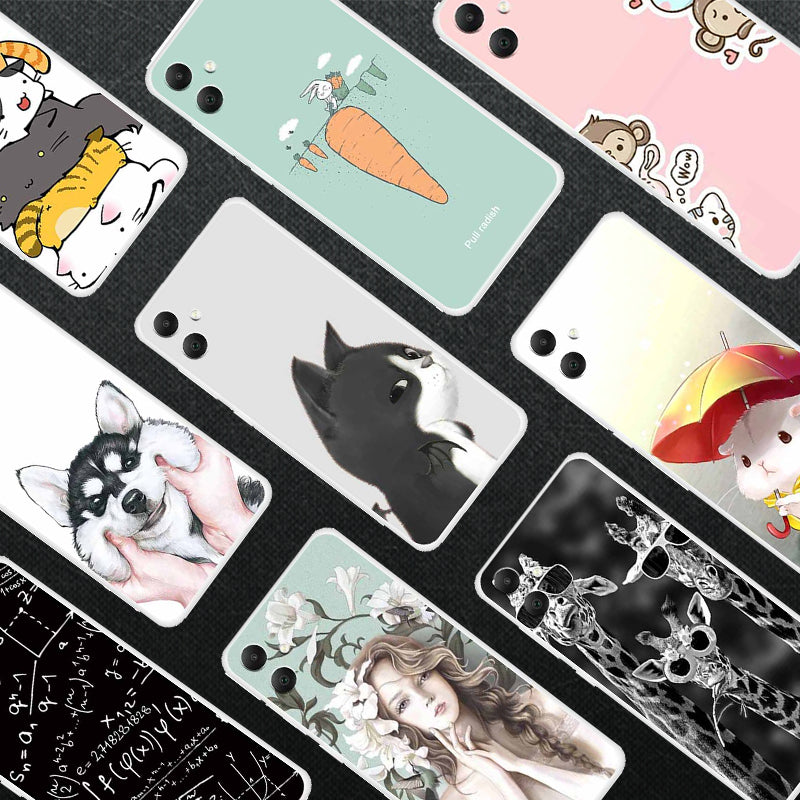For Samsung Galaxy A05 4G Phone Case Soft TPU Back Cover Pattern Printing