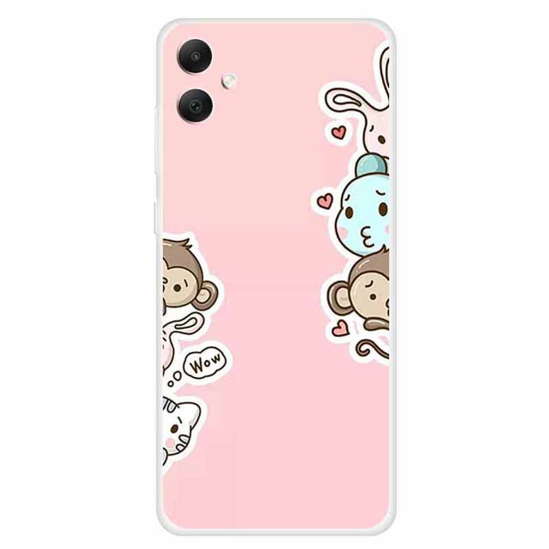 For Samsung Galaxy A05 4G Phone Case Soft TPU Back Cover Pattern Printing