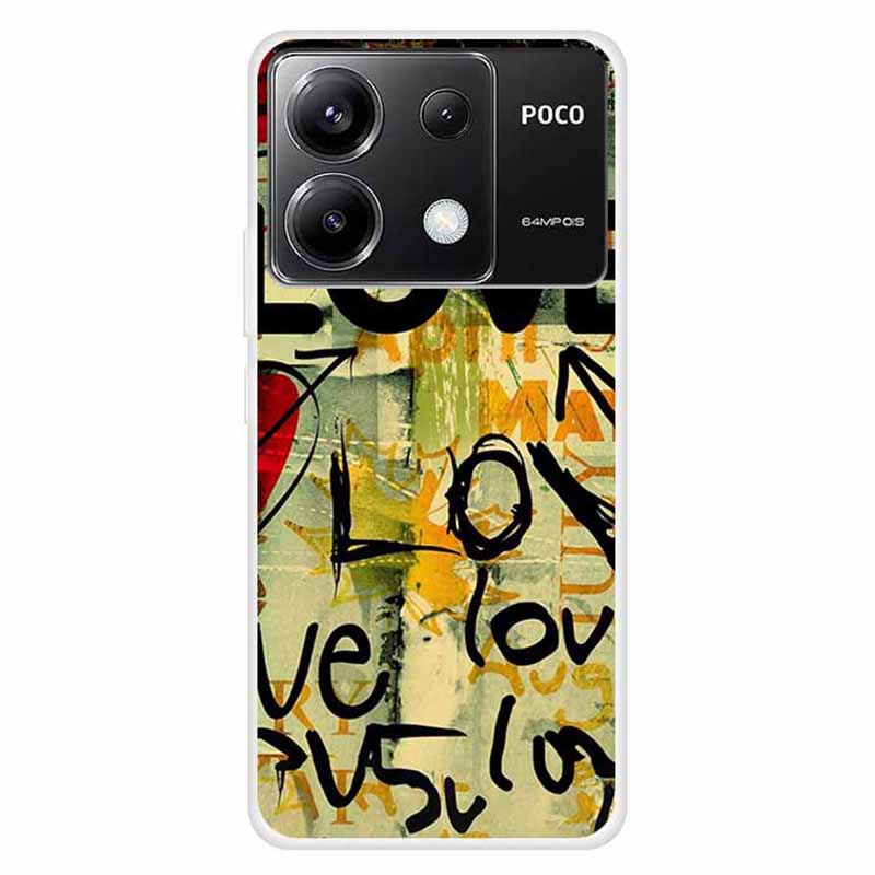For Xiaomi Redmi Note 13 Pro 5G / Poco X6 5G Slim Case Shockproof TPU Pattern Phone Cover