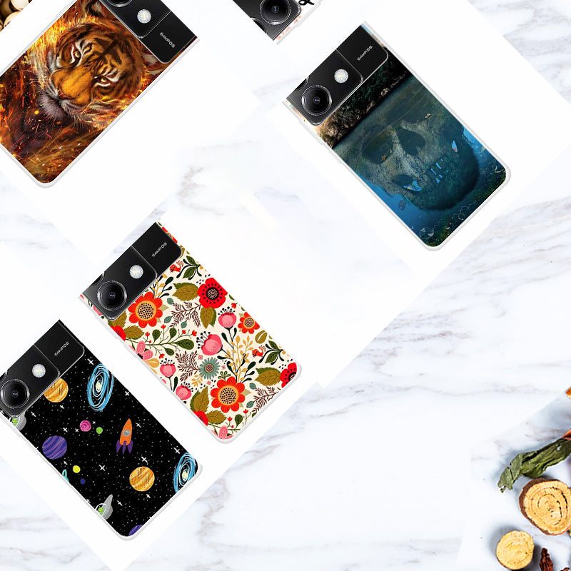For Xiaomi Redmi Note 13 Pro 5G / Poco X6 5G Slim Case Shockproof TPU Pattern Phone Cover
