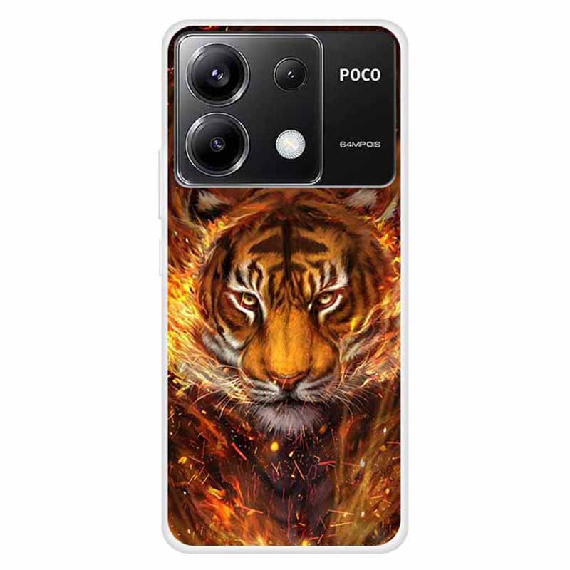 For Xiaomi Redmi Note 13 Pro 5G / Poco X6 5G Slim Case Shockproof TPU Pattern Phone Cover