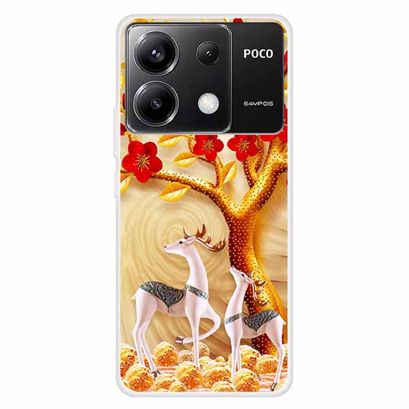 For Xiaomi Redmi Note 13 Pro 5G / Poco X6 5G Slim Case Shockproof TPU Pattern Phone Cover