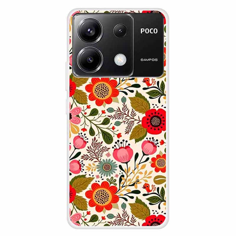 For Xiaomi Redmi Note 13 Pro 5G / Poco X6 5G Slim Case Shockproof TPU Pattern Phone Cover