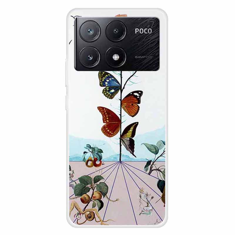 For Xiaomi Poco X6 Pro 5G / Redmi K70E 5G Case TPU Aesthetics Pattern Phone Cover