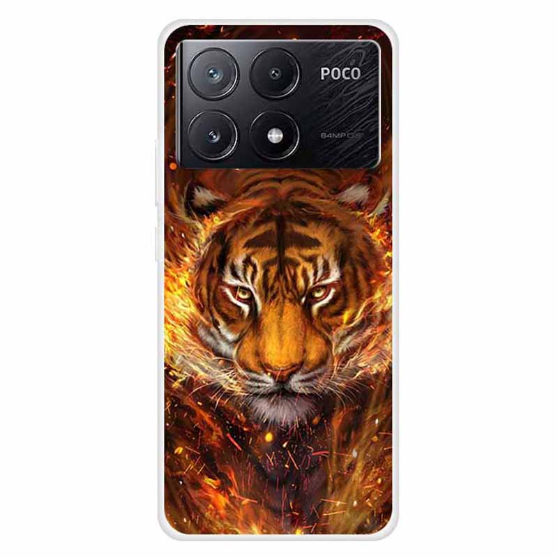 For Xiaomi Poco X6 Pro 5G / Redmi K70E 5G Case TPU Aesthetics Pattern Phone Cover