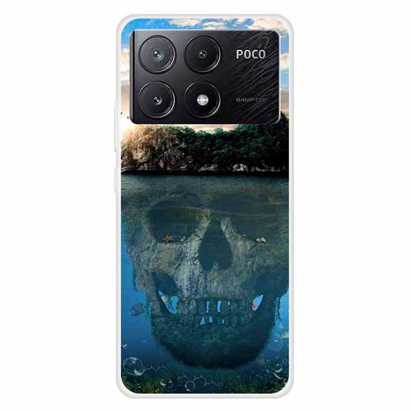 For Xiaomi Poco X6 Pro 5G / Redmi K70E 5G Case TPU Aesthetics Pattern Phone Cover