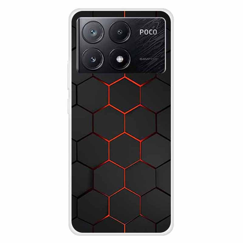 For Xiaomi Poco X6 Pro 5G / Redmi K70E 5G Case TPU Aesthetics Pattern Phone Cover