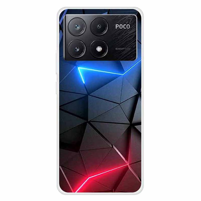 For Xiaomi Poco X6 Pro 5G / Redmi K70E 5G Case TPU Aesthetics Pattern Phone Cover