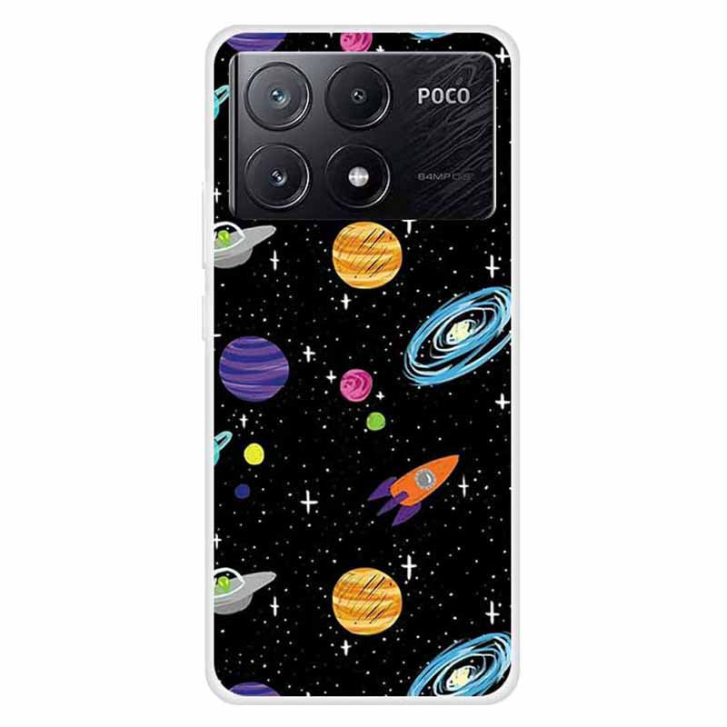 For Xiaomi Poco X6 Pro 5G / Redmi K70E 5G Case TPU Aesthetics Pattern Phone Cover