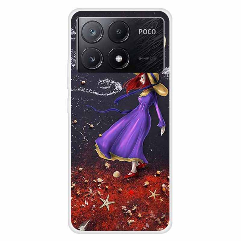 For Xiaomi Poco X6 Pro 5G / Redmi K70E 5G Case TPU Aesthetics Pattern Phone Cover