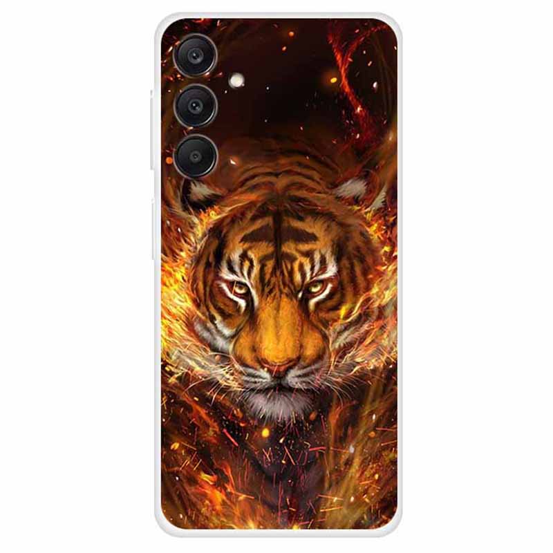 For Samsung Galaxy A25 5G (Global) (161.0 x 76.5 x 8.3mm) Case Pattern TPU Anti-Scratch Phone Cover